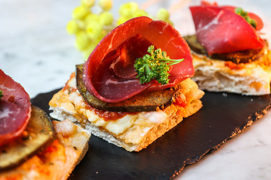 Bresaola Eggplant Pizza Bite