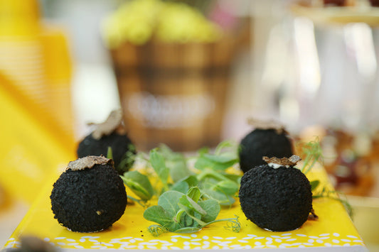 Black Croquettes, Risotto, Wild Mushrooms and Black Truffle