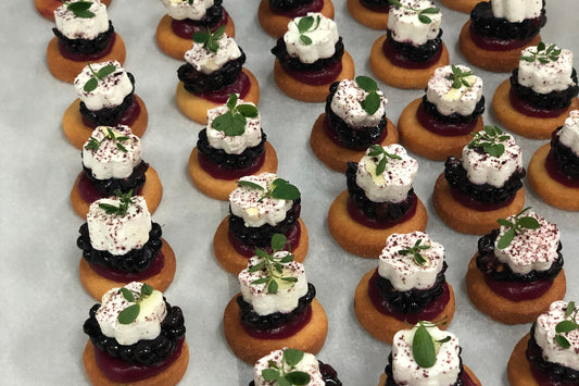 Feta Blackberry Beetroot Sablé